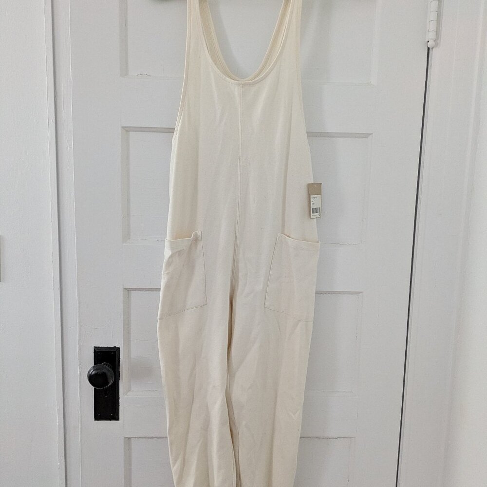 White jumpsuit with pockets XS